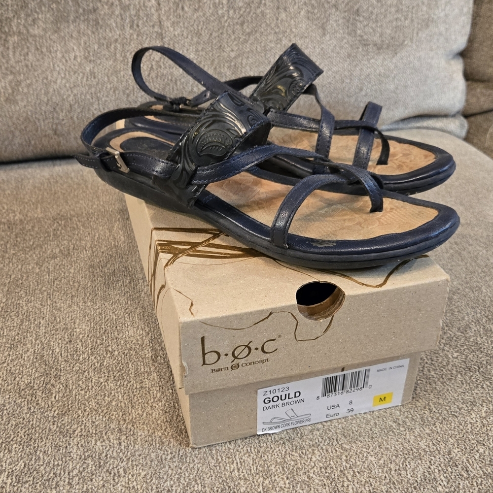 b.o.c. Women's Blue Strappy Sandals